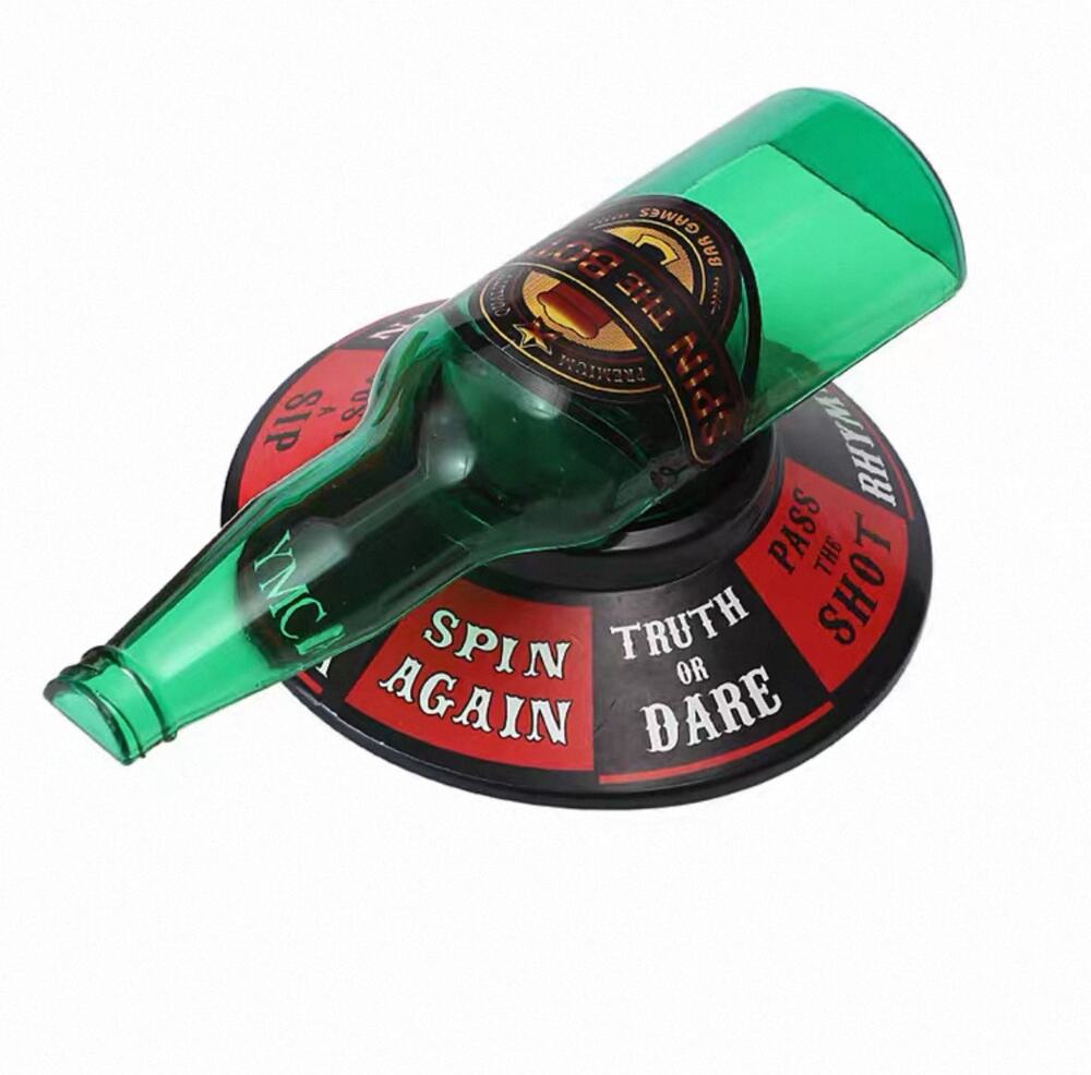 Truth or Dare Spin The Bottle Adult Drinking Game Turntable Set